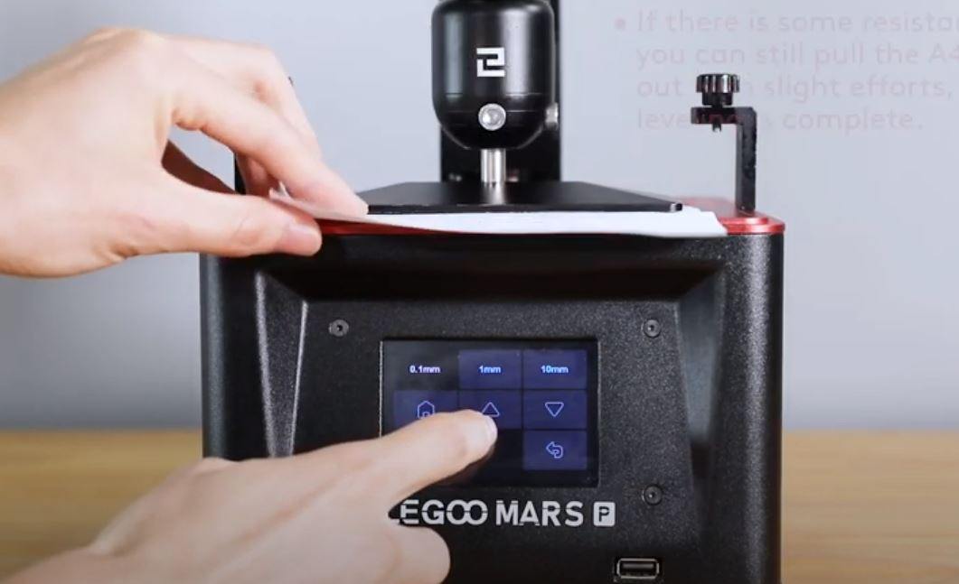 Elegoo MARS PRO:  Level the Build Plate