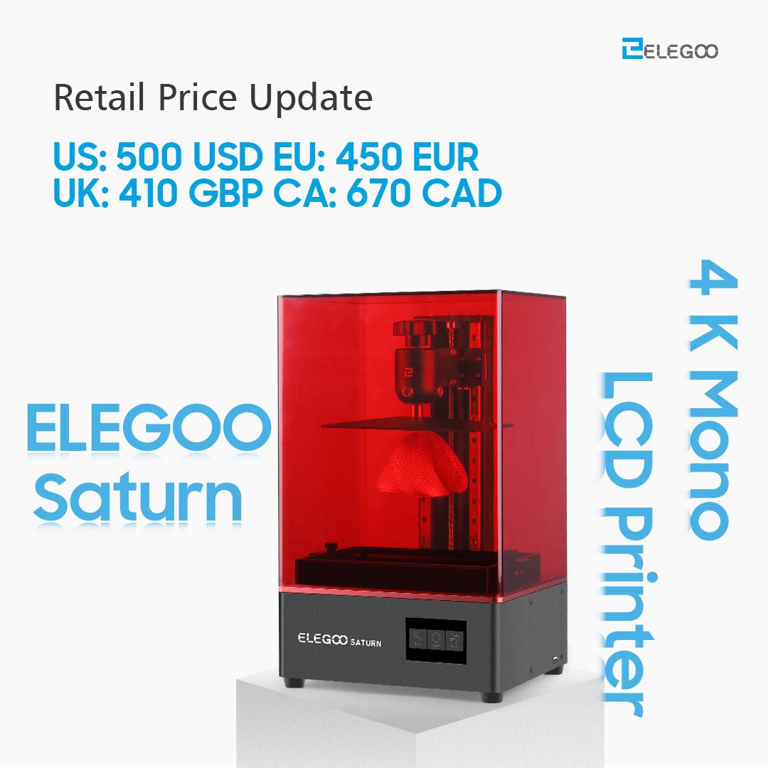 ELEGOO SATURN Amazon Shipping Updates