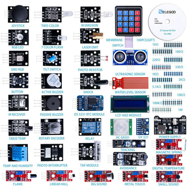 ELEGOO Upgraded 37 in 1 Sensor Modules Kit Tutorial