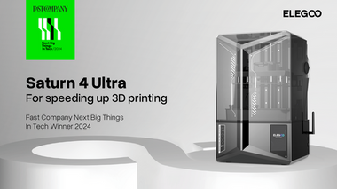 Elegoo’s best-selling Saturn 4 Ultra 3D Printer has been recognized as Fast Company’s Next Big Things in Tech for 2024.