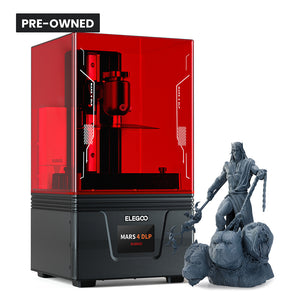 pre-owned elegoo mars 4 dlp resin 3d printer