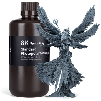 ELEGOO 8K Standard Photopolymer Resin 1kg Space Grey