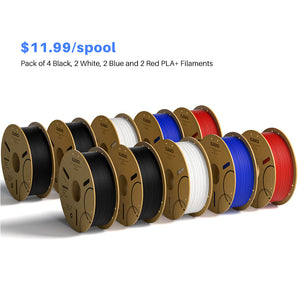 PLA PLus Filament 1.75mm 4 Colors 10KG