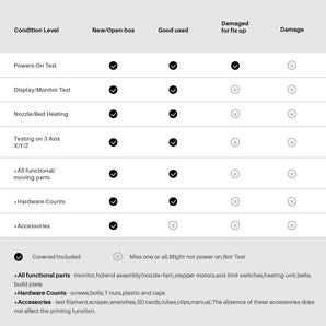 fdm pre-owned 3d printer conditional level