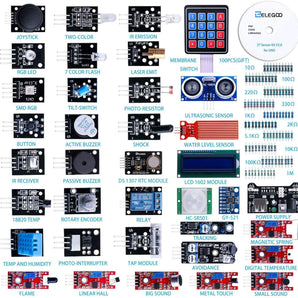 ELEGOO Upgraded 37 in 1 Sensor Modules Kit, Compatible with Arduino IDE Arduino STEM Kits elegoo-shop 