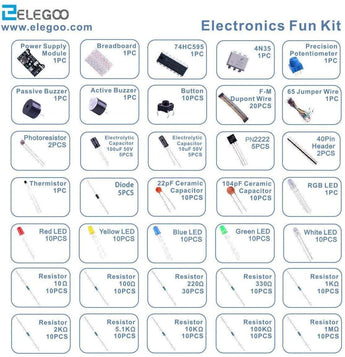 ELEGOO Upgraded Electronics Fun Kits (4 Versions) for Arduino, Raspberry Pi, STM32 Arduino STEM Kits elegoo-shop B)E2 